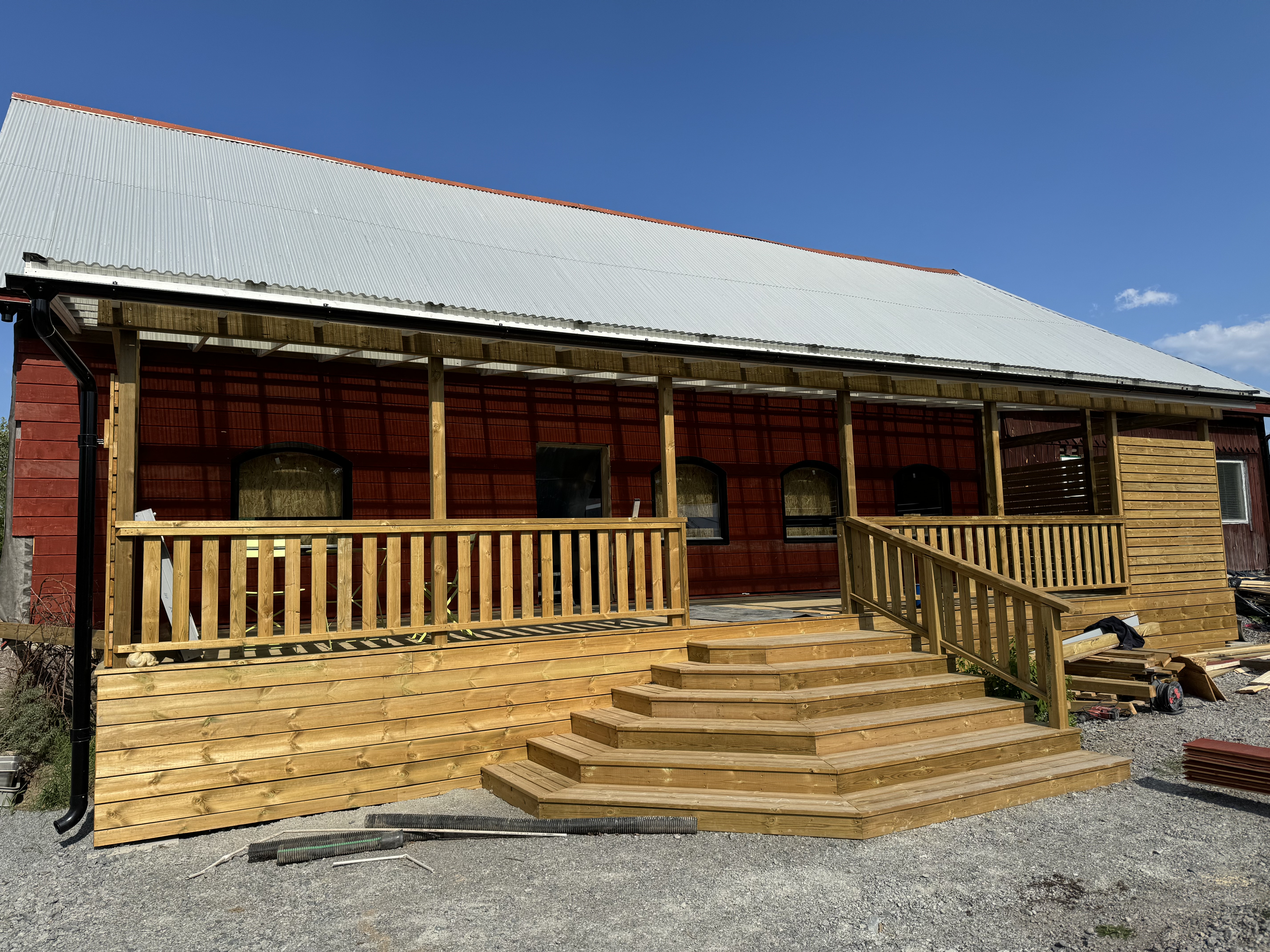 Hardwood garden decking in Dorchester
