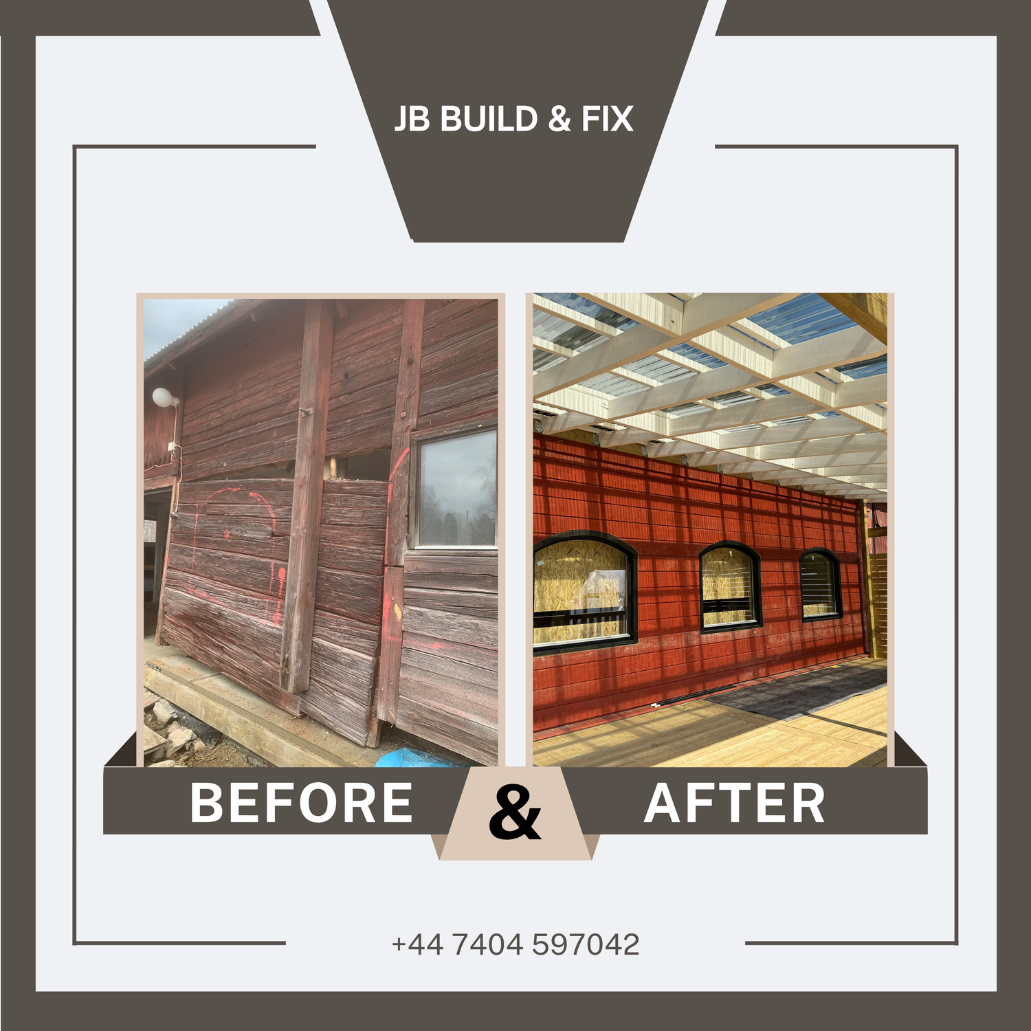 Before And After by JB Build and Fix Ltd, Dorset