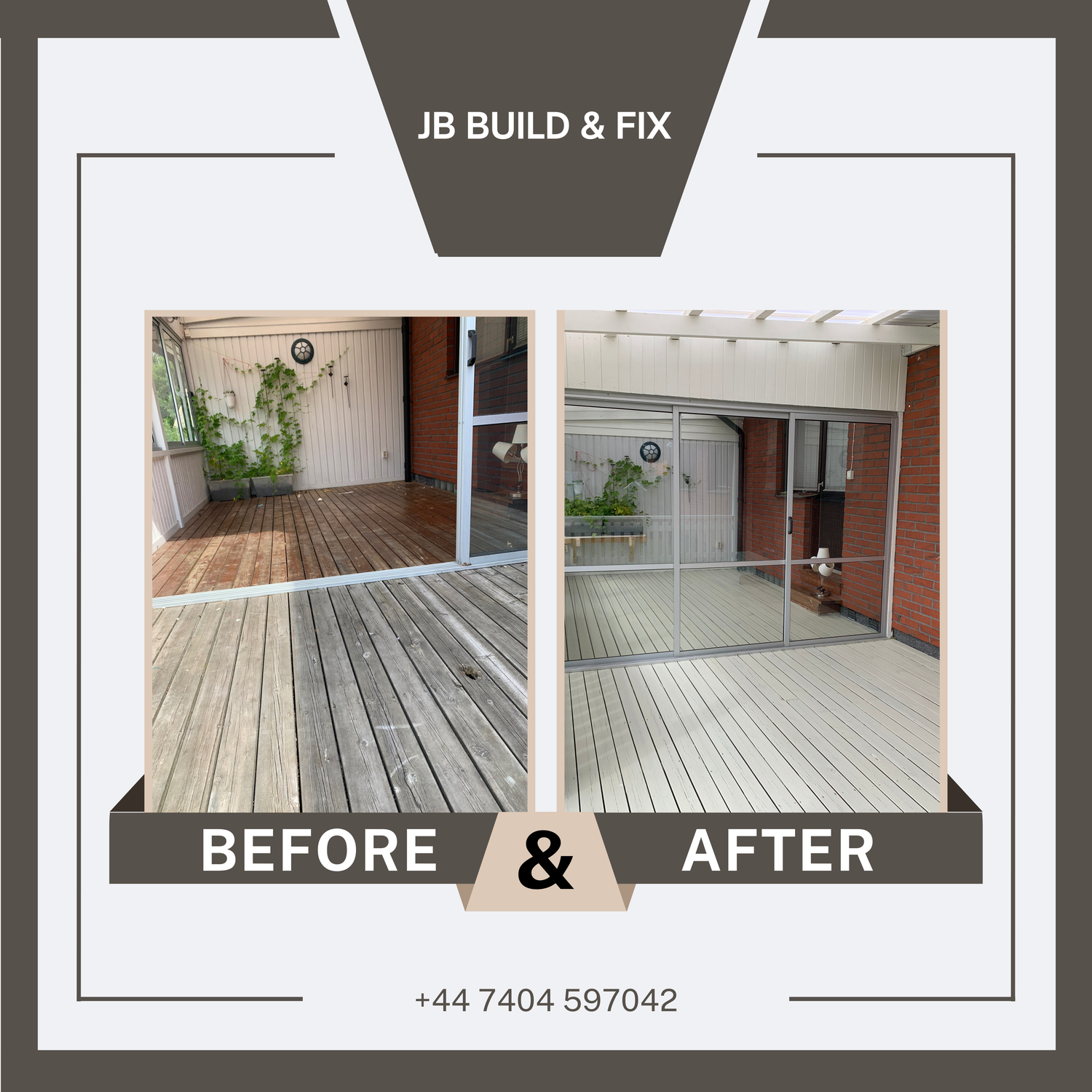 Before And After by JB Build and Fix Ltd, Dorset