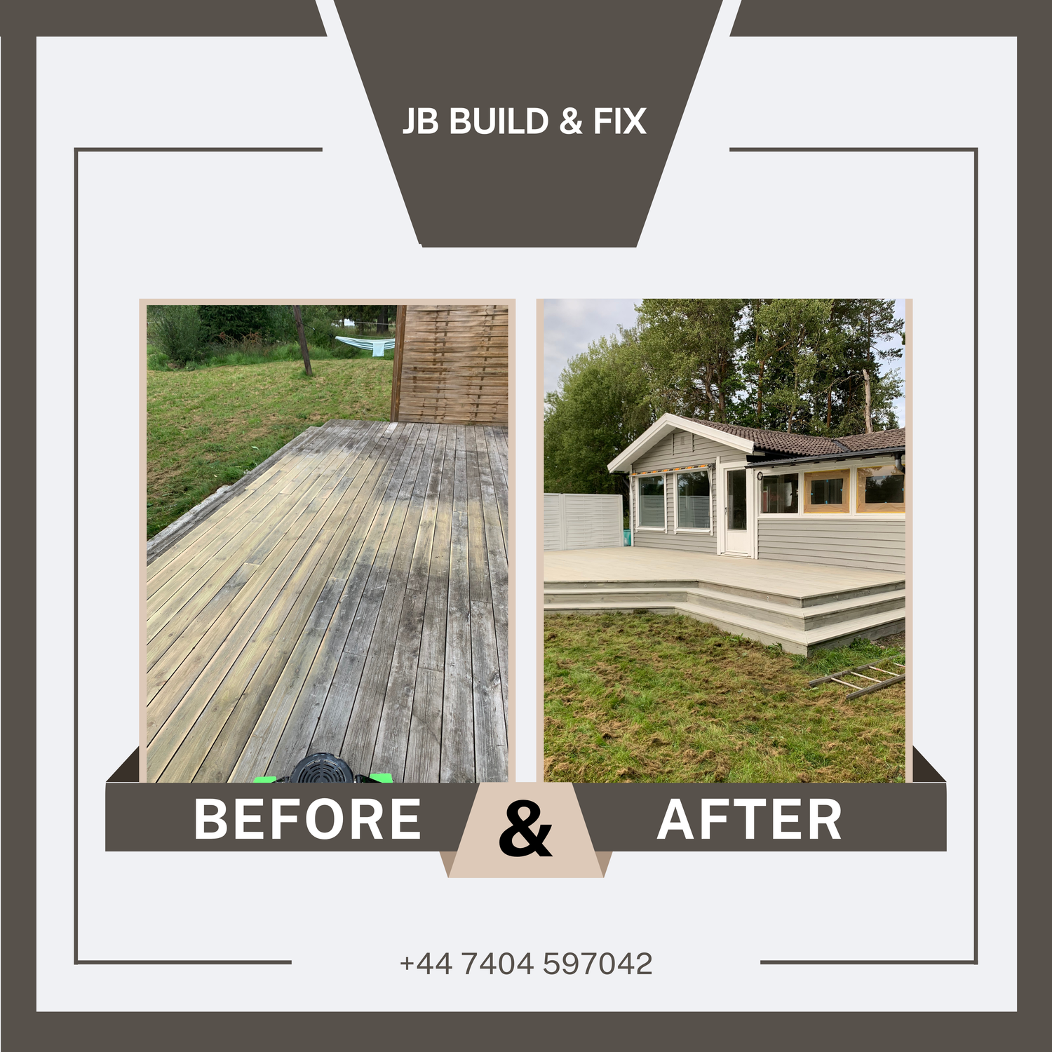Before And After by JB Build and Fix Ltd, Dorset