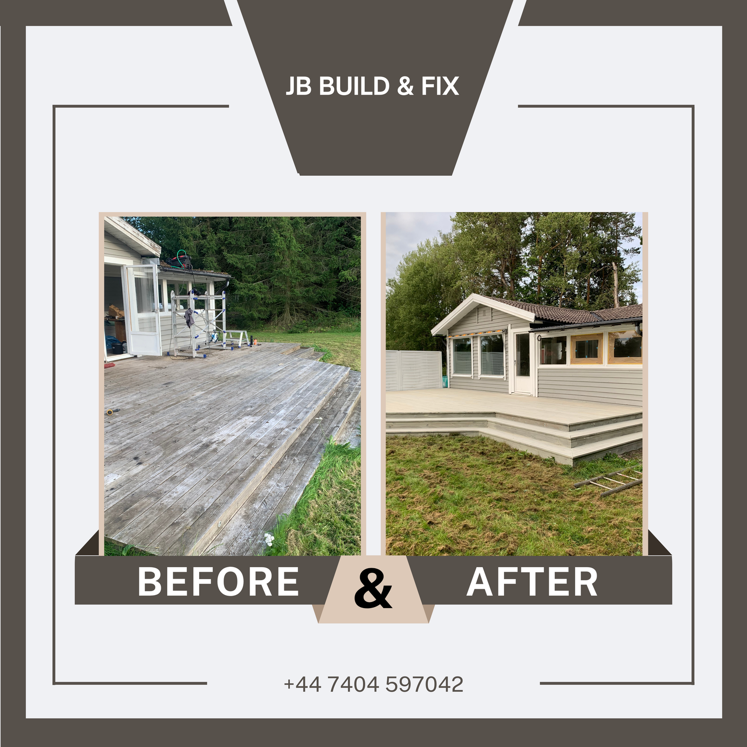 Before And After by JB Build and Fix Ltd, Dorset