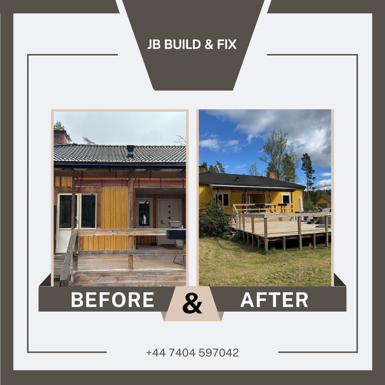 Before And After by JB Build and Fix Ltd, Dorset