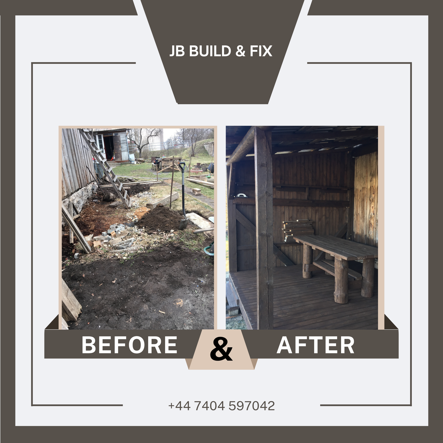 Before And After by JB Build and Fix Ltd, Dorset