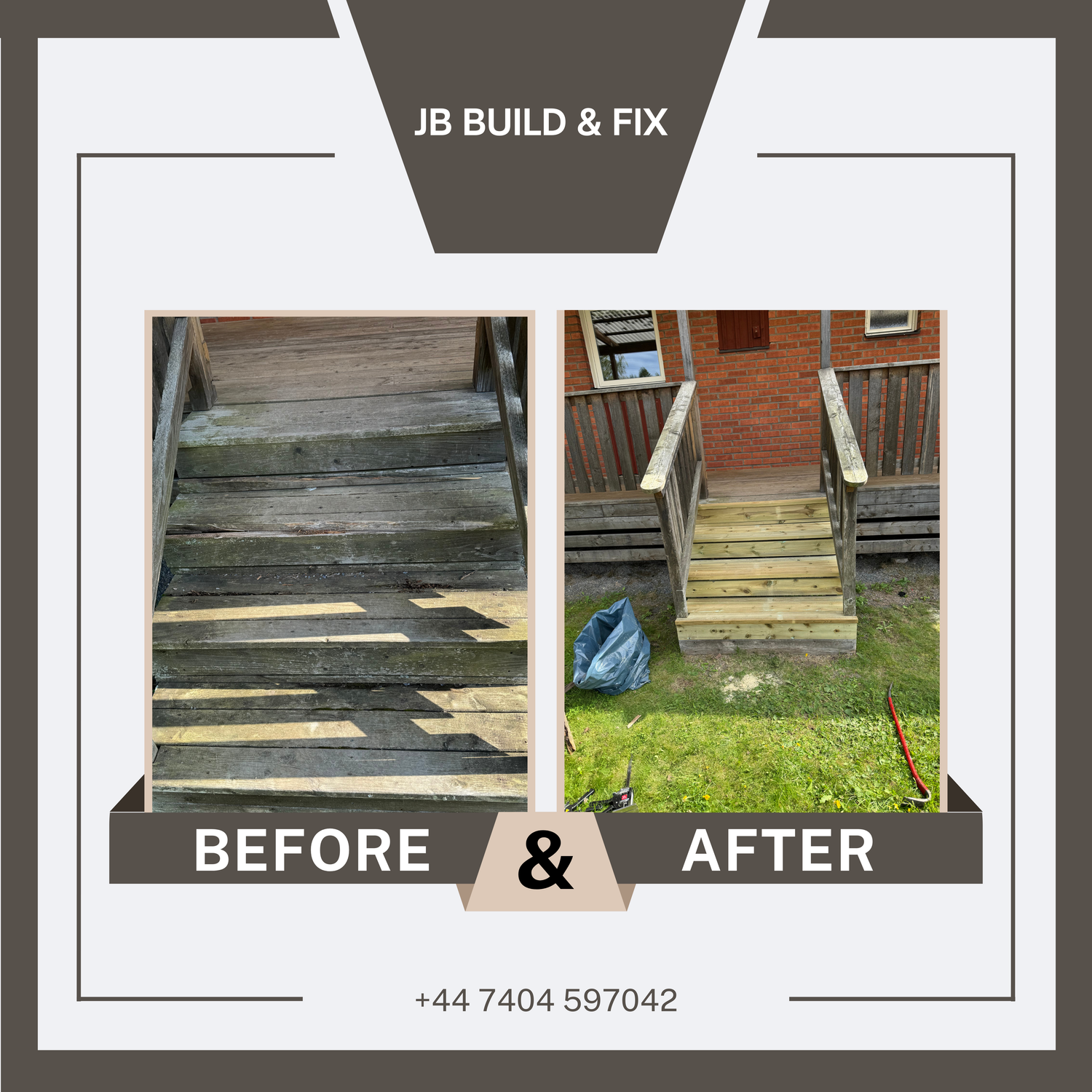 Before And After by JB Build and Fix Ltd, Dorset