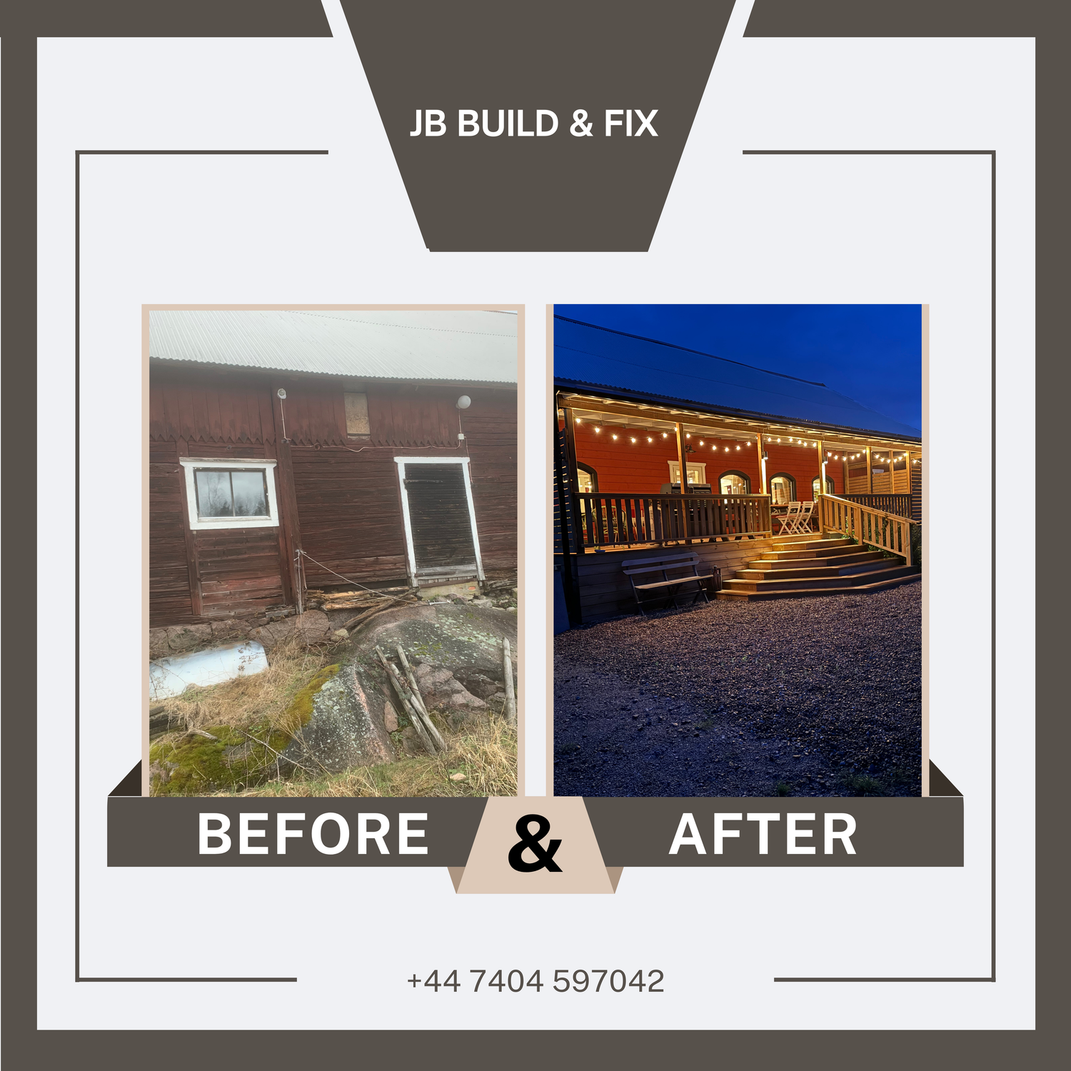 Before And After by JB Build and Fix Ltd, Dorset